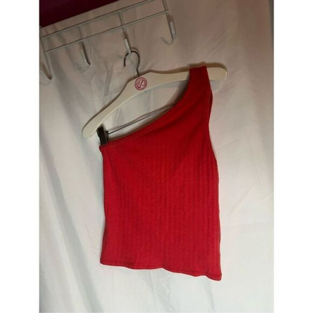American Eagle Ribbed One Shoulder Tank Top Woman’s Size Small